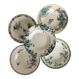 Assiettes creuses Terre de Fer dépareillées
