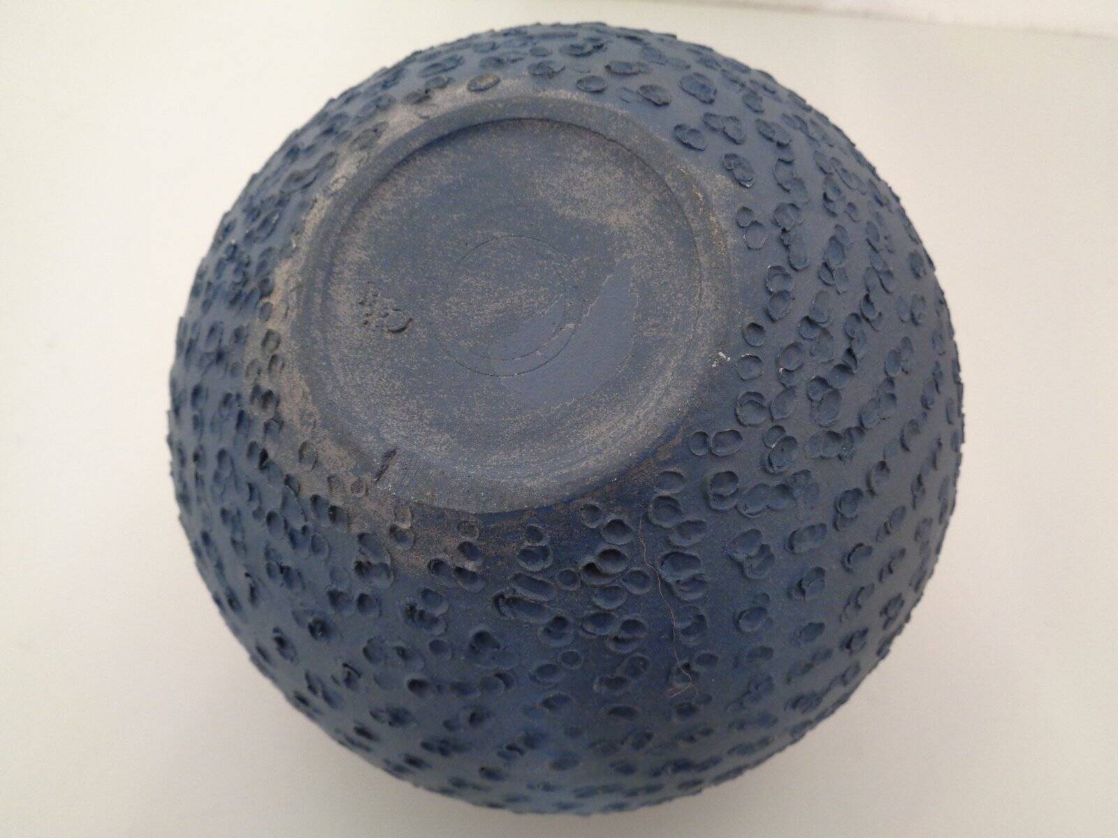 Bauhaus Blue Studio Ceramic Vase by Heiner Hans Körting, 1940s