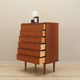 Teak chest of drawers, Danish design, 1970s, production: Denmark