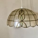 Art Nouveau mother-of-pearl pendant lamp
