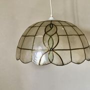 Art Nouveau mother-of-pearl pendant lamp