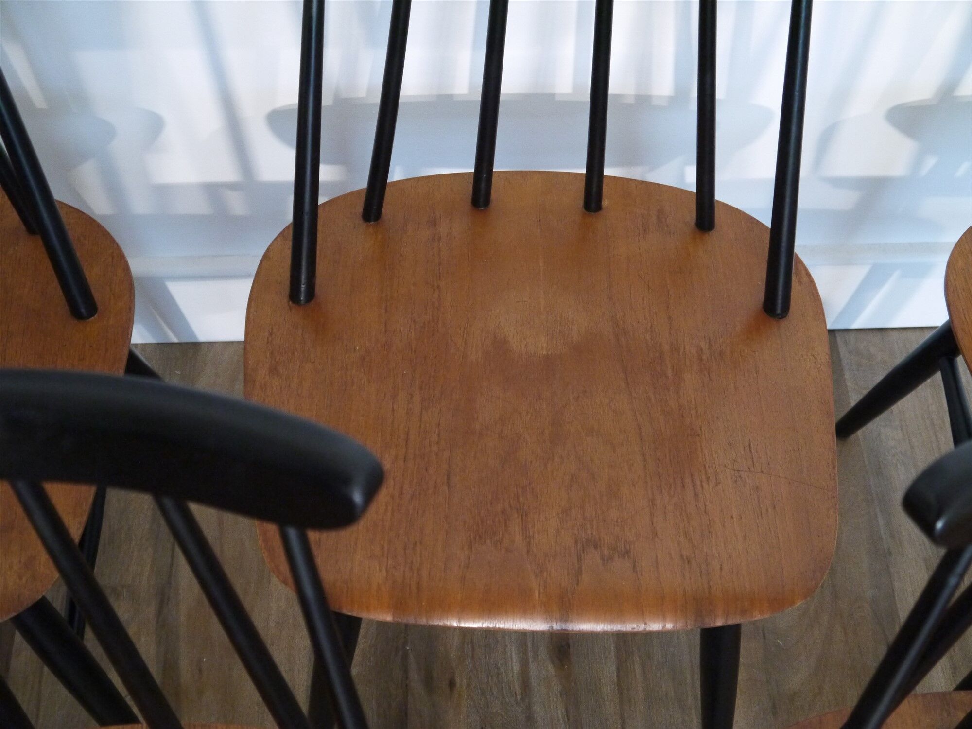 Series of 6 Fanett chairs by Ilmari Tapiovaara