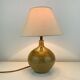 Vintage stoneware globe lamp