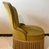 Toad armchair in gold velvet