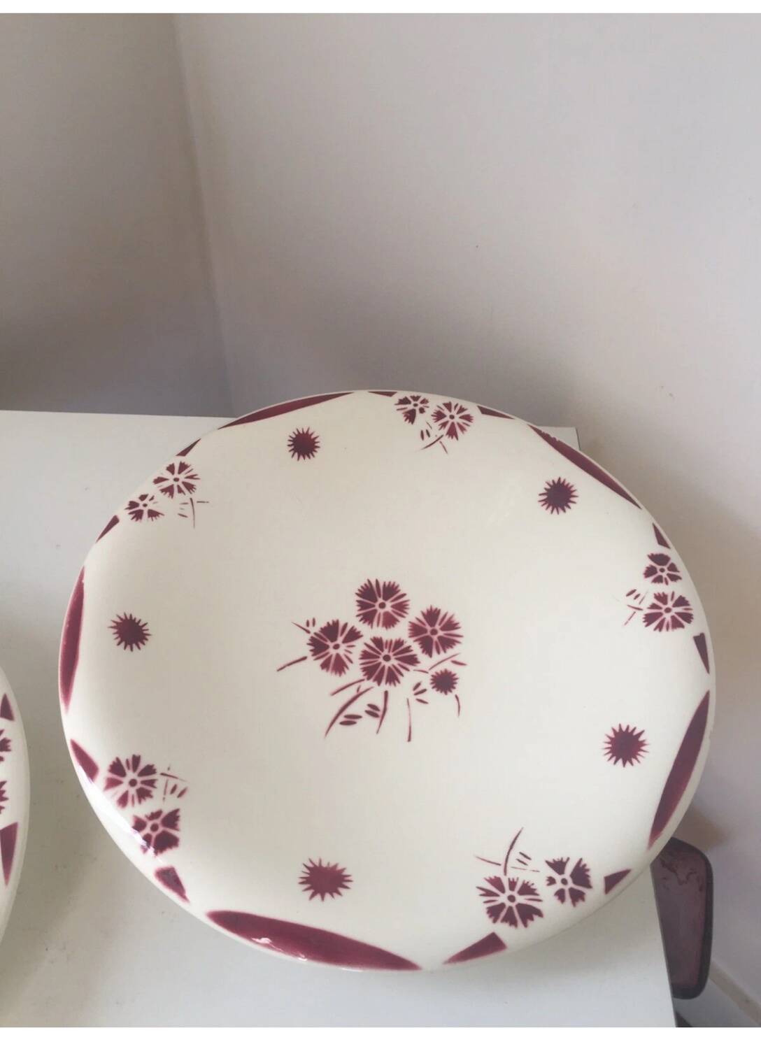 Plat creux assiette Terre de fer Triomphe Badonviller