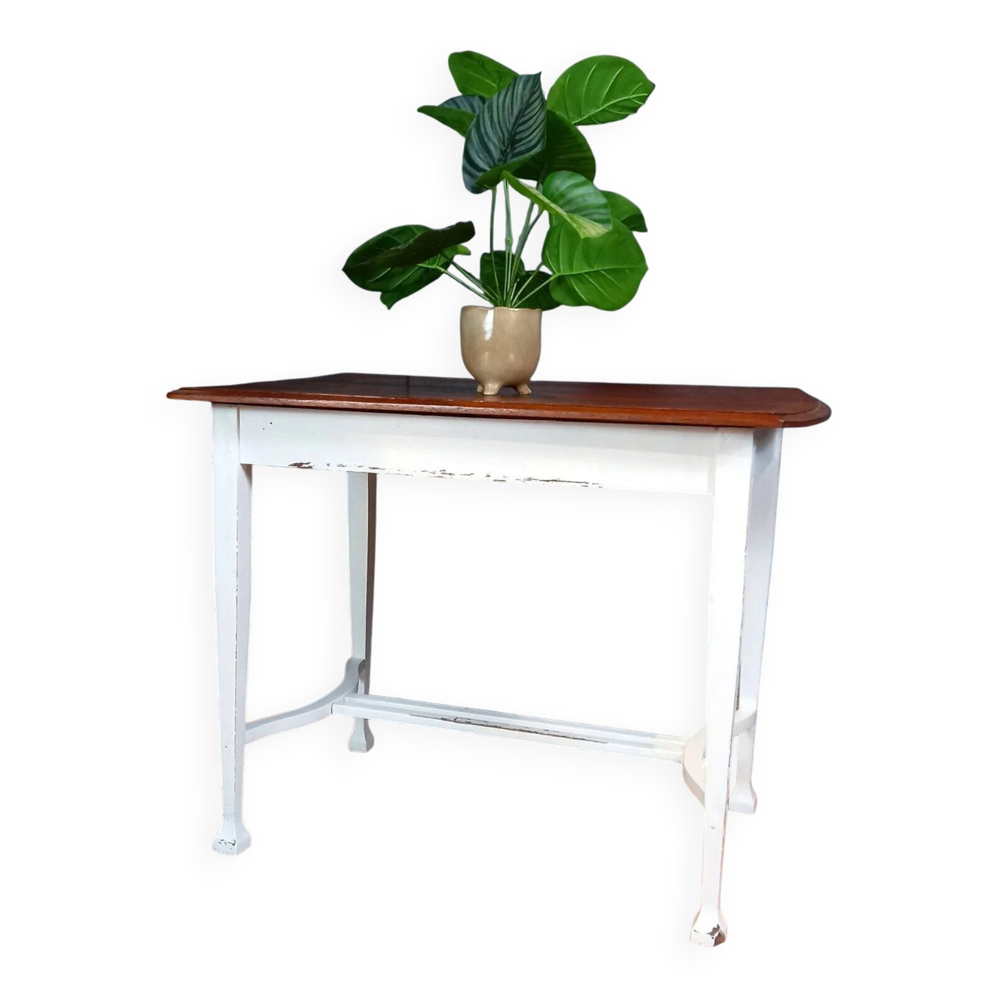 English dairy table With Graffiti on the Top