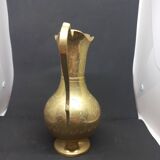 Boho brass pitcher