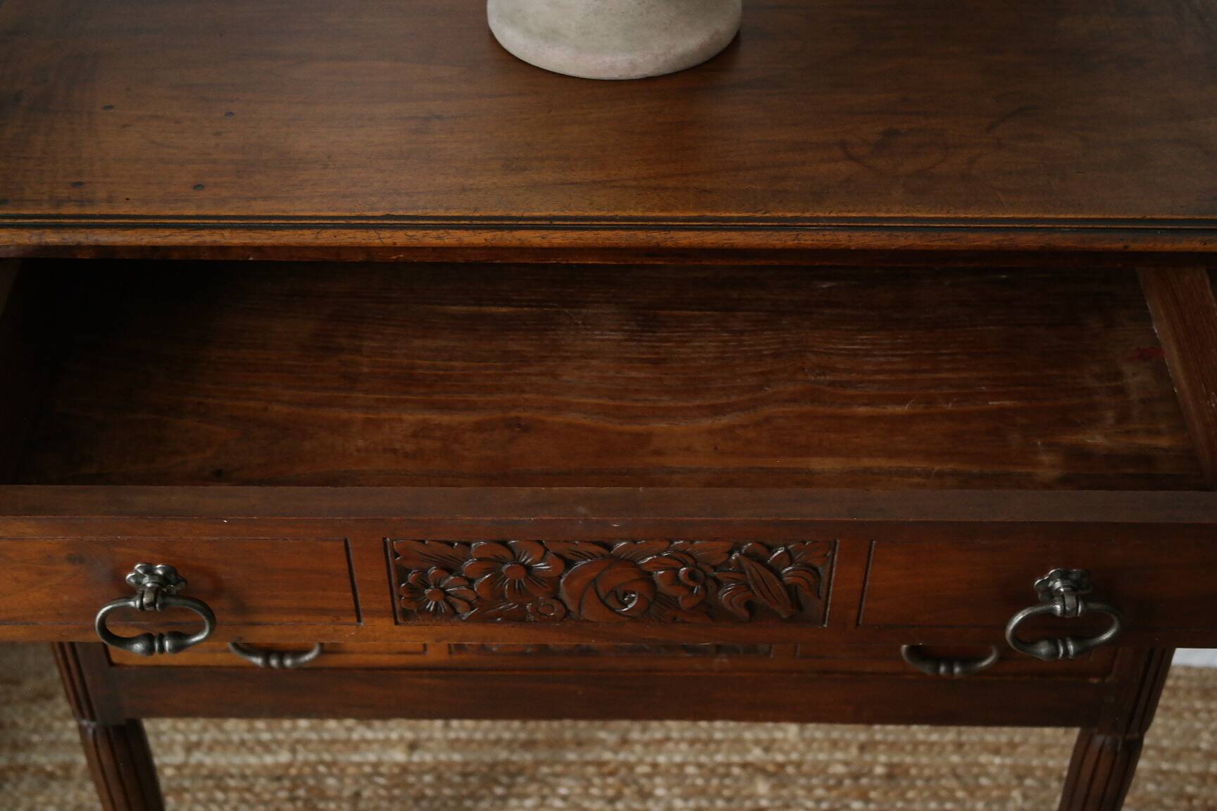 Solid walnut chest of drawers from the early 20th century.