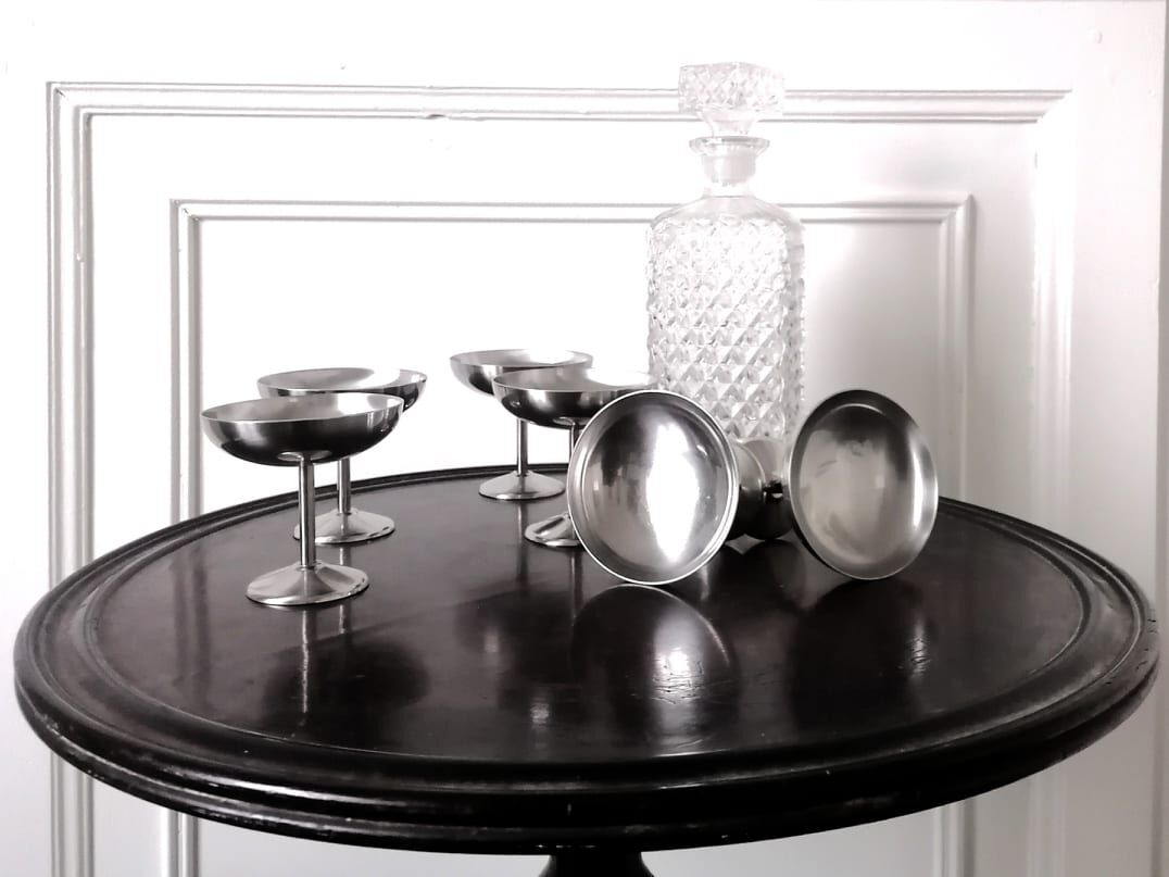 Guy degrenne ice cups 1970