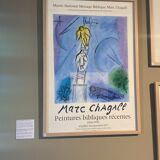 Affiche ancienne lithographie Marc Chagall Peintures Bibliques
