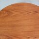 Scandinavian Modern Teak& Rattan Round Coffee Table, 1960's Denmark