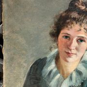 Portrait of a young woman circa 1890 - 1900