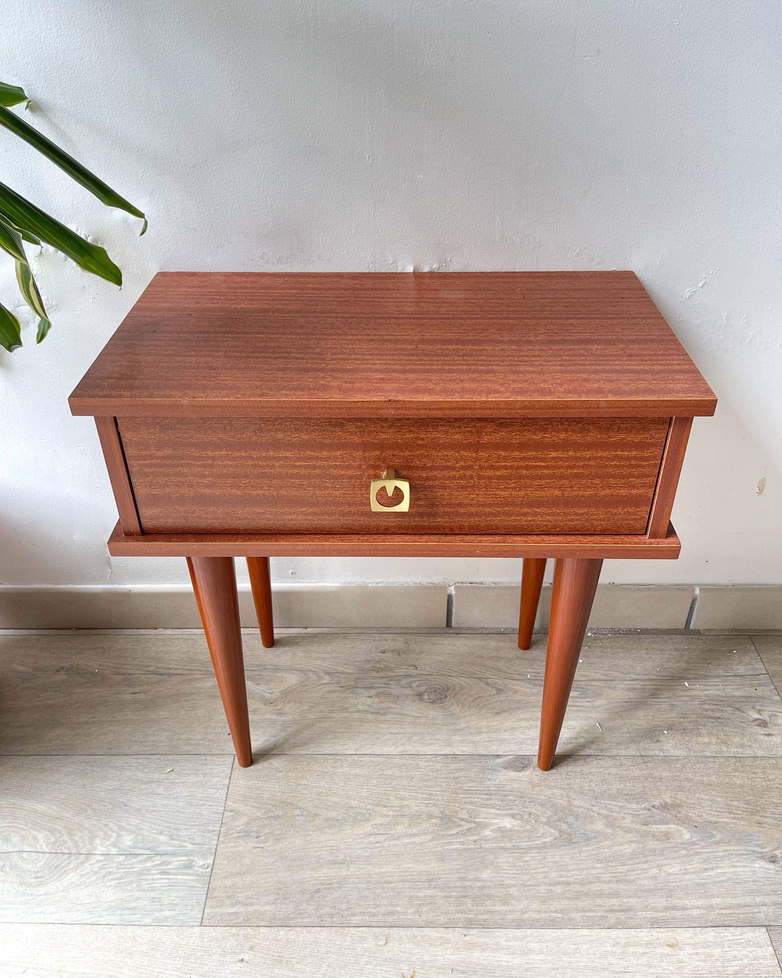 Vintage 1950s bedside table