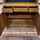 English two-piece mahogany bookcase from the 1950s