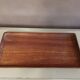 Plateau rectangulaire en bois exotique 1950