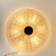 ceiling lamp by carl fagerlund for Lyfa, glass & brass, Denmark, 1960s