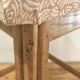 Tabouret pêche bois brut