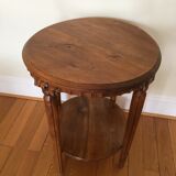 2-level art deco pink side table