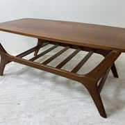 Table basse scandinave en teck par Louis Van Teeffelen pour Wébé