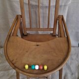 Vintage wooden baby chair