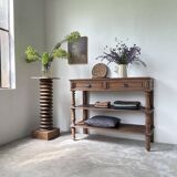Oak console drapery 1950