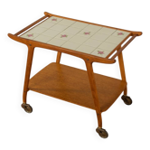 50s tiled Serving Trolley