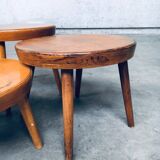 Mid-Century Low Side Table Set, Belgium, 1950s, Set of 4