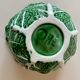 Vintage Bordallo Pinheiro green soup tureen in majolica – Cabbage model 70s