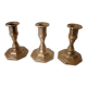 Lot de 3 bougeoirs en laiton Nijhof