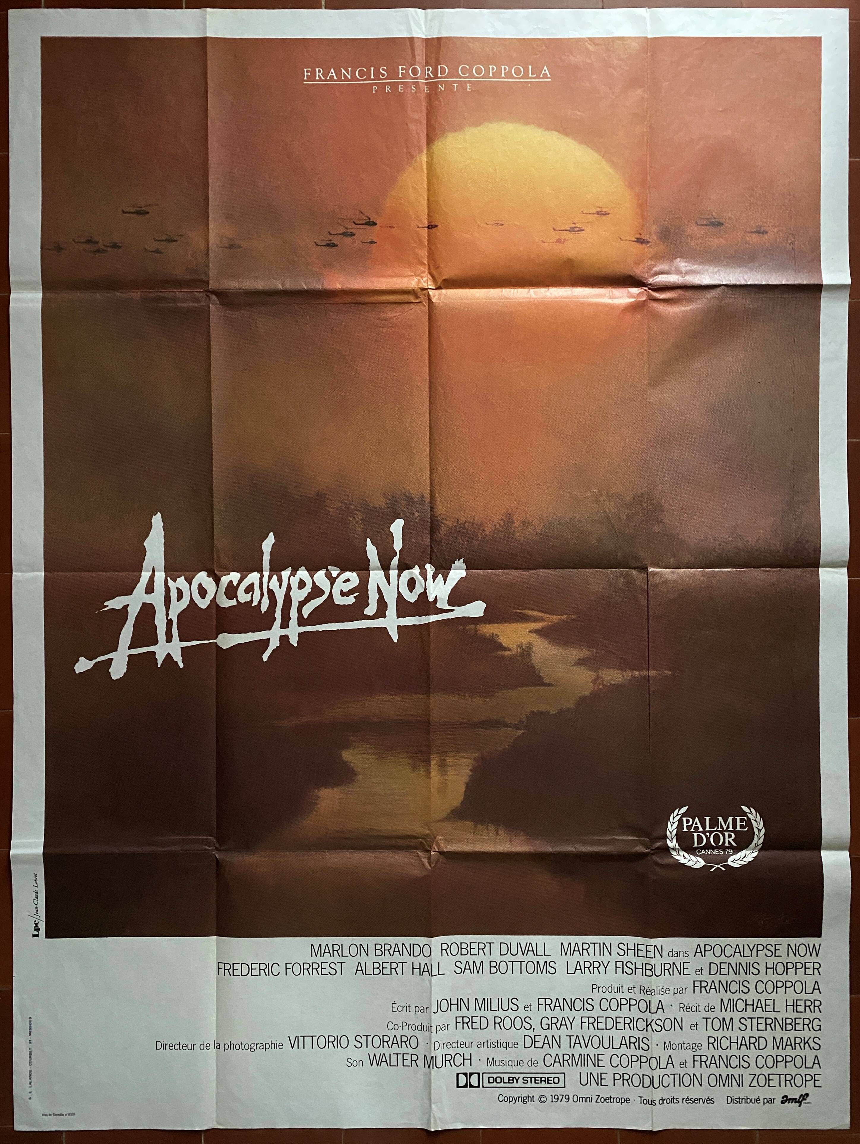 Original cinema poster "Apocalypse Now" Francis Ford Coppola 120x160cm 1979