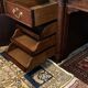 Immense oak solid wood staff desk in English style 248 x 114 cm