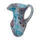 Pink blue pitcher in Murano glass