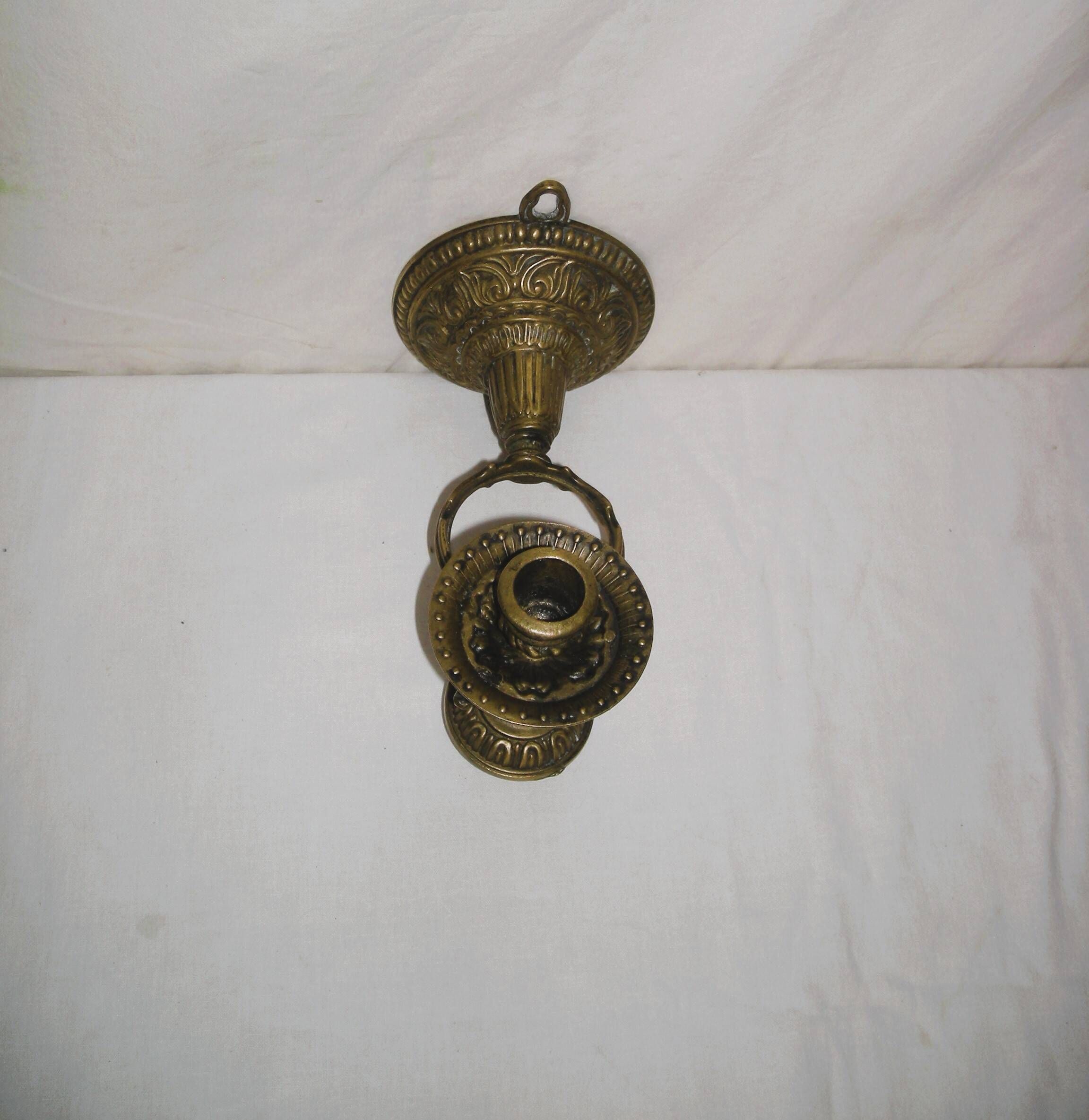 Applique bougeoir en bronze style maritime