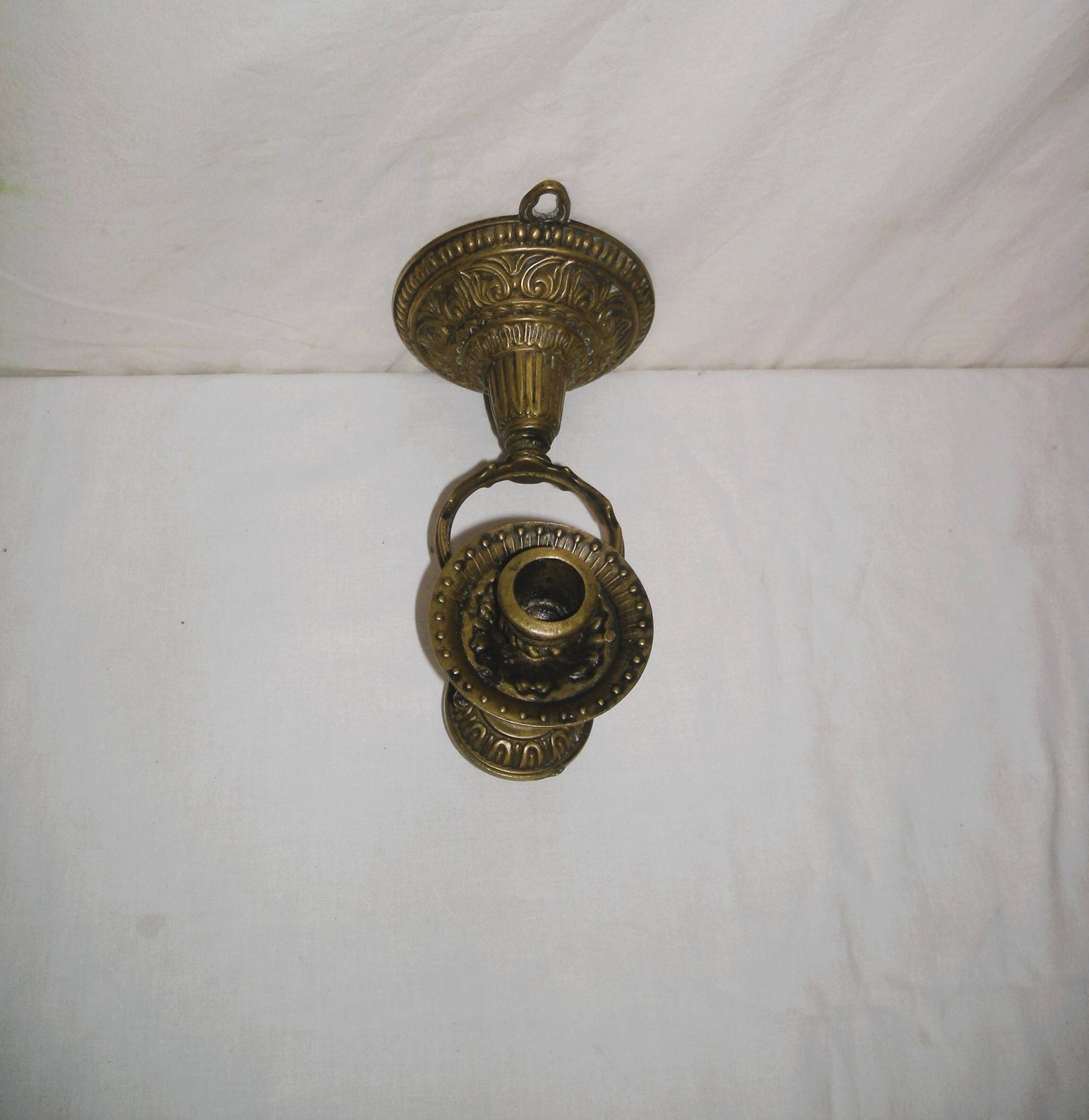 Applique bougeoir en bronze style maritime