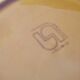 Plate slurry pears Sarreguemines early twentieth century