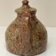 Vintage glazed ceramic sculptural teapot from the 1970s.