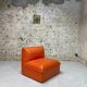Vintage orange armchair, ed. Steiner