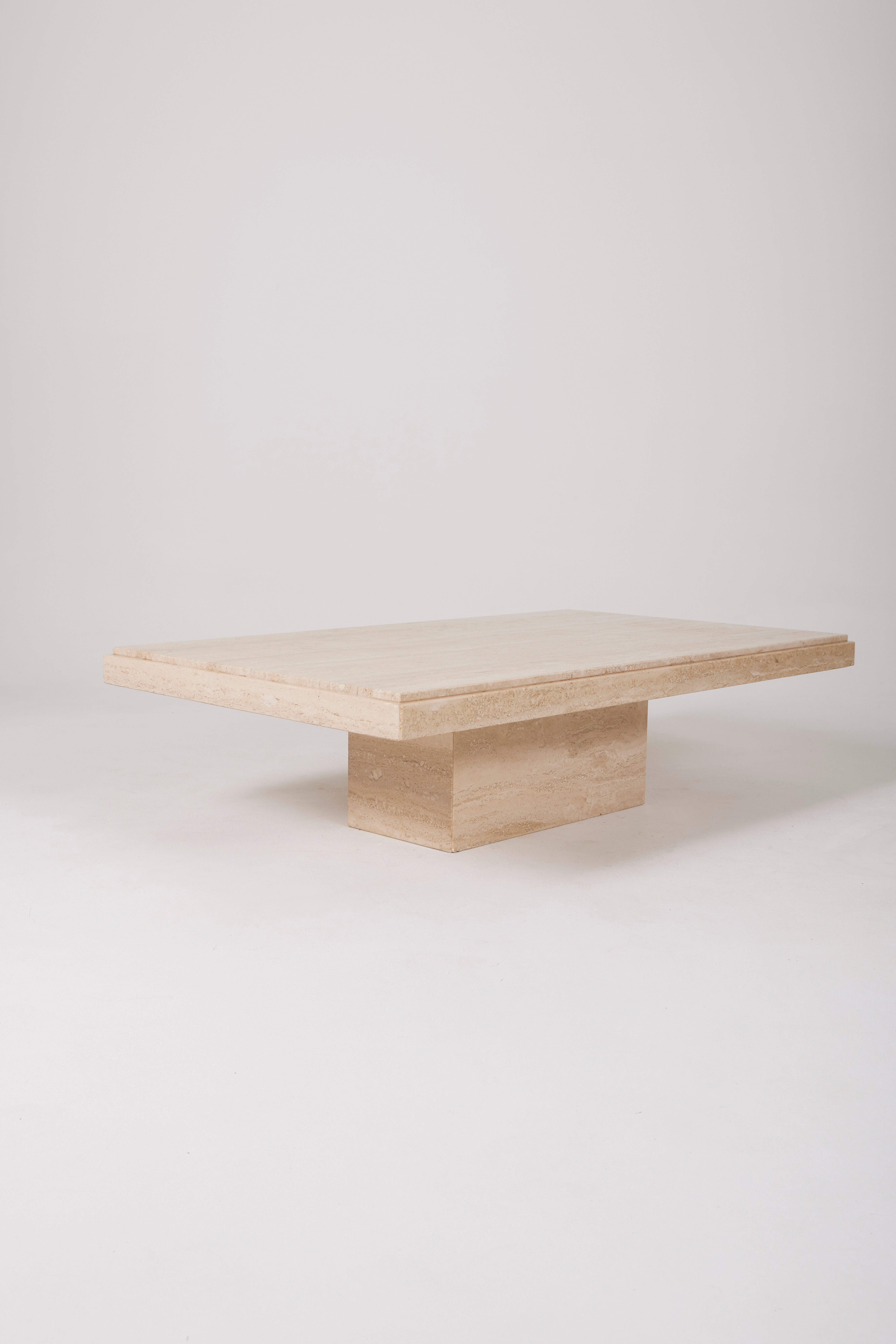 Travertine coffee table, 1970s