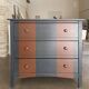 Small two-tone painted chest of drawers