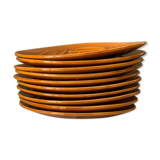 Set of 10 Niderviller earthenware plates