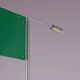 2000s wind sculpture/weathervane by Afra Scarpa and Tobia Scarpa, telescopic pole and stainless steel counterweight, green metal windvane for Dimensione Disegno
