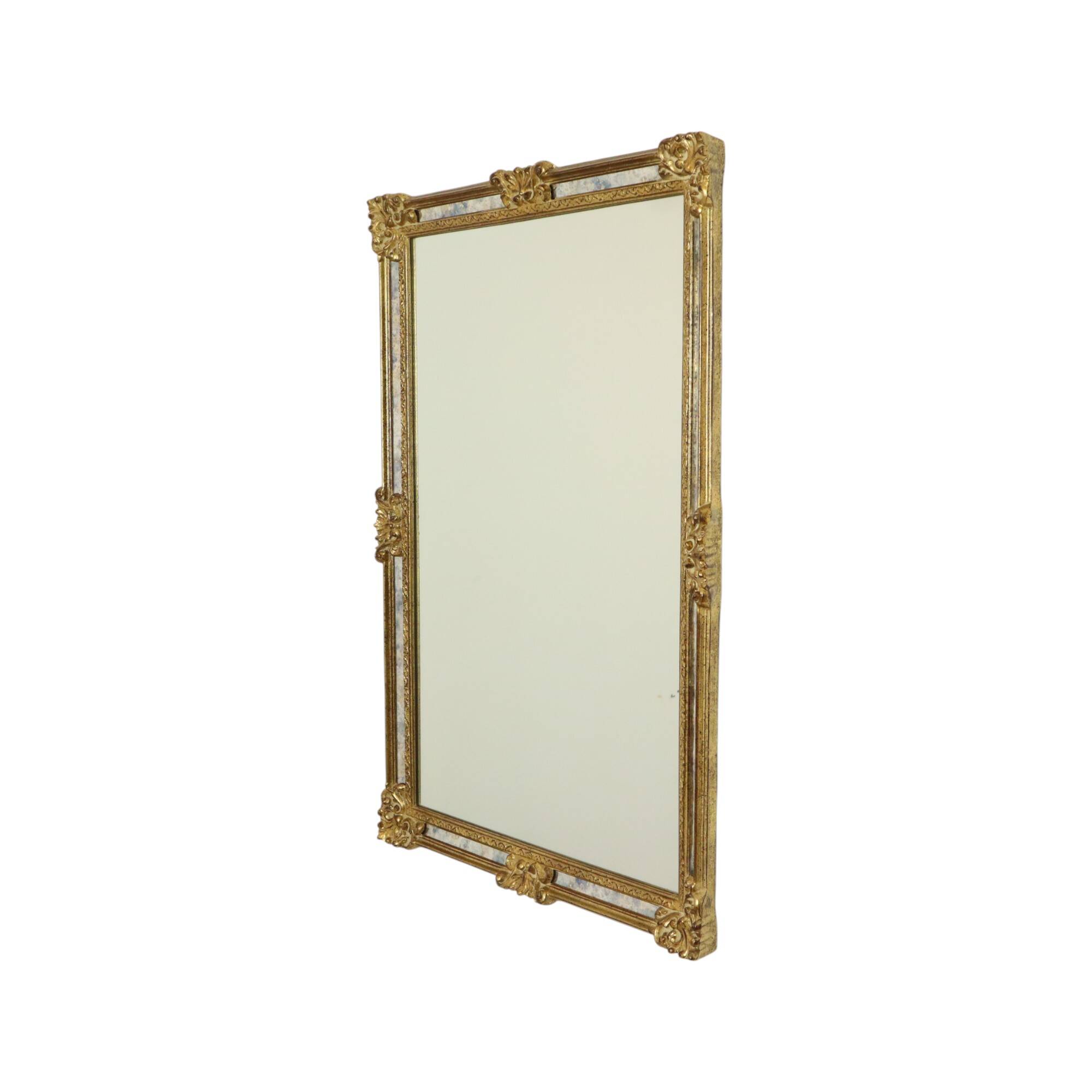 Classic Golden Deknudt Mirror Baroque Style Fumé Glass 95cm