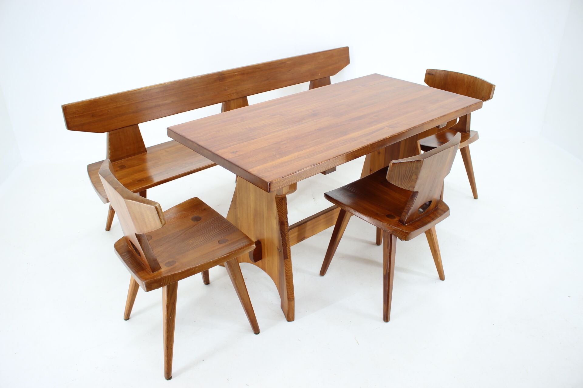1960s jacob kielland-brandt dining set for i. christiansen, denmark
