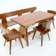 1960s jacob kielland-brandt dining set for i. christiansen, denmark