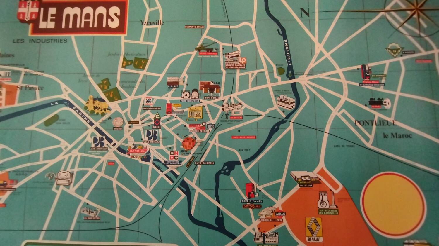 Vintage poster Industries Le Mans