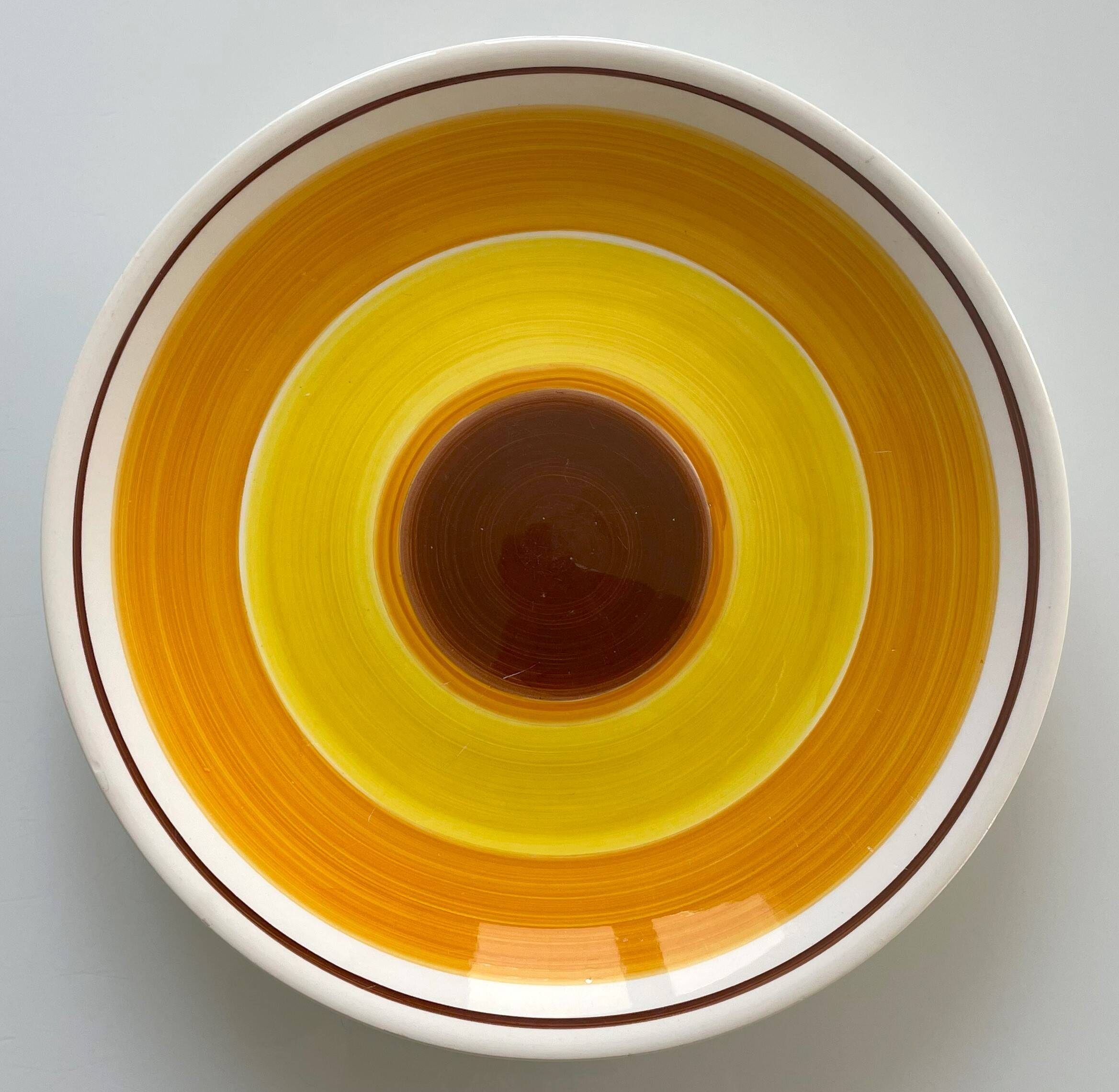 Antique serving dish in gien earthenware