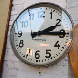 Czech station clock, pragueron, industrial style, 1960s