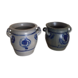 Lot of 2 large old vases in Vosges reso)