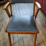 Pair of grey bridge chairs