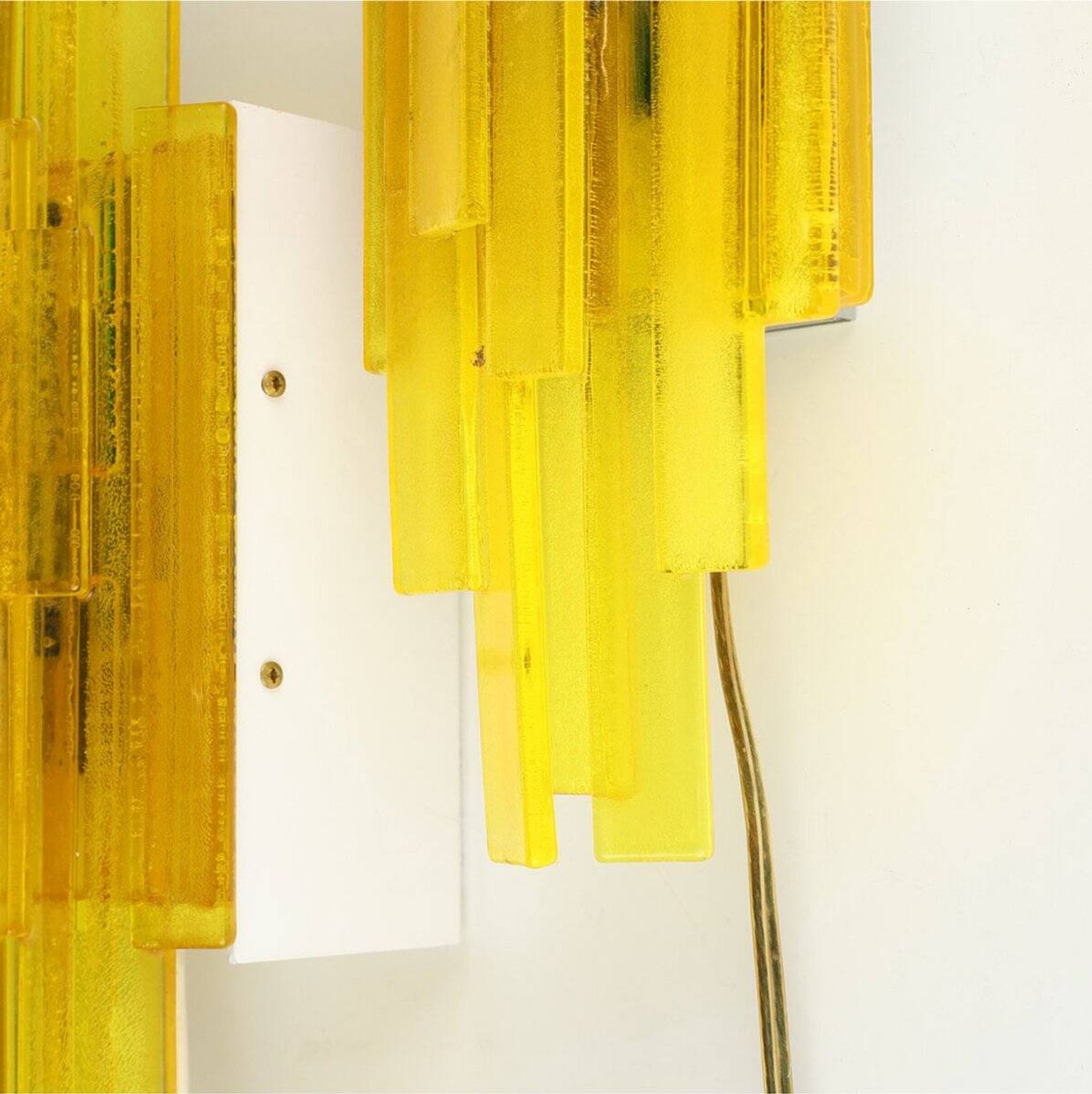 Acrylic wall lamps by Claus Bolby Cebo Industri, Denmark, 1970s, set of 2